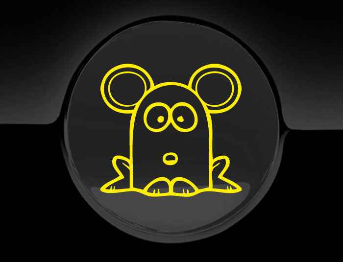 Funny Cartoon MouseFuel Cap Cover Car Sticker