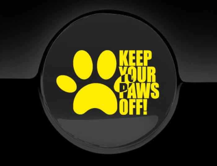Keep Your Paws Off Fuel Cap Cover Car Sticker