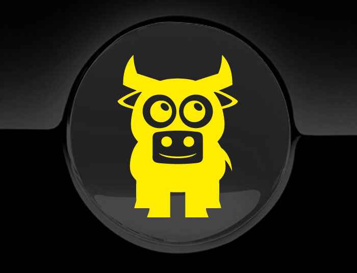 Adorable Bull Fuel Cap Car Sticker