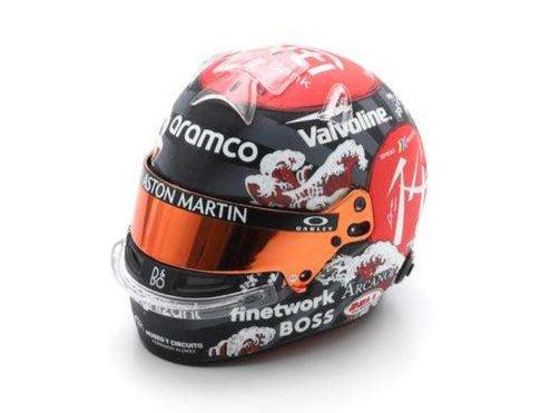 Fernando Alonso F1 Japanese GP 2024 Helmet 1:5 Scale Spark Resin Replica
