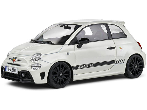 Fiat F595 Abarth 2022 White 1:18 Scale Solido Diecast Model