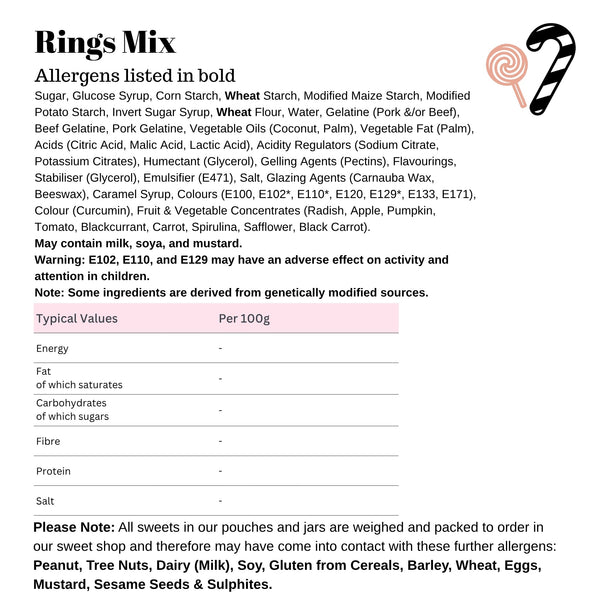 Fizzy Rings Mix