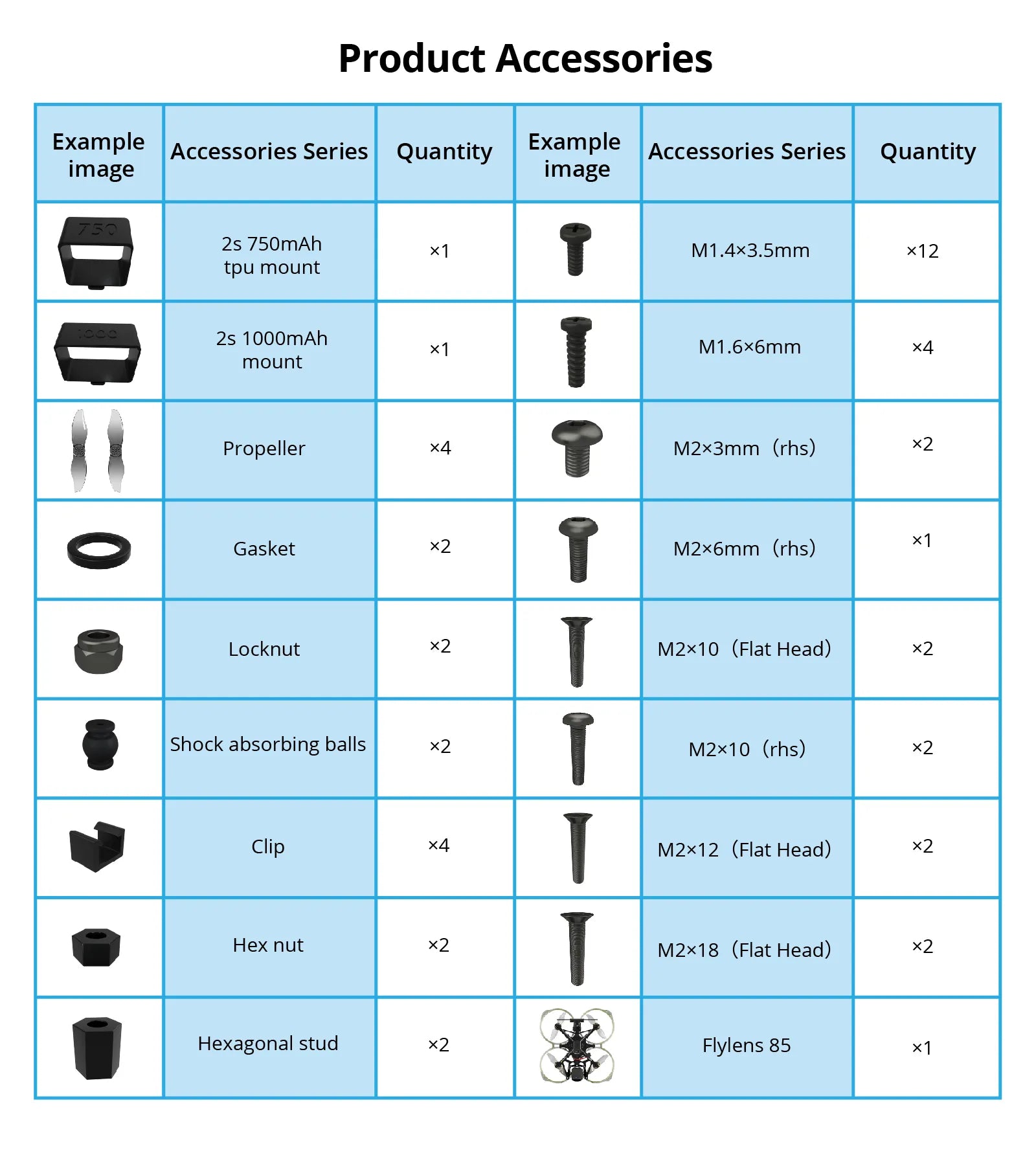 Flylens 85 2s Brushless Whoop Moonlight PNP