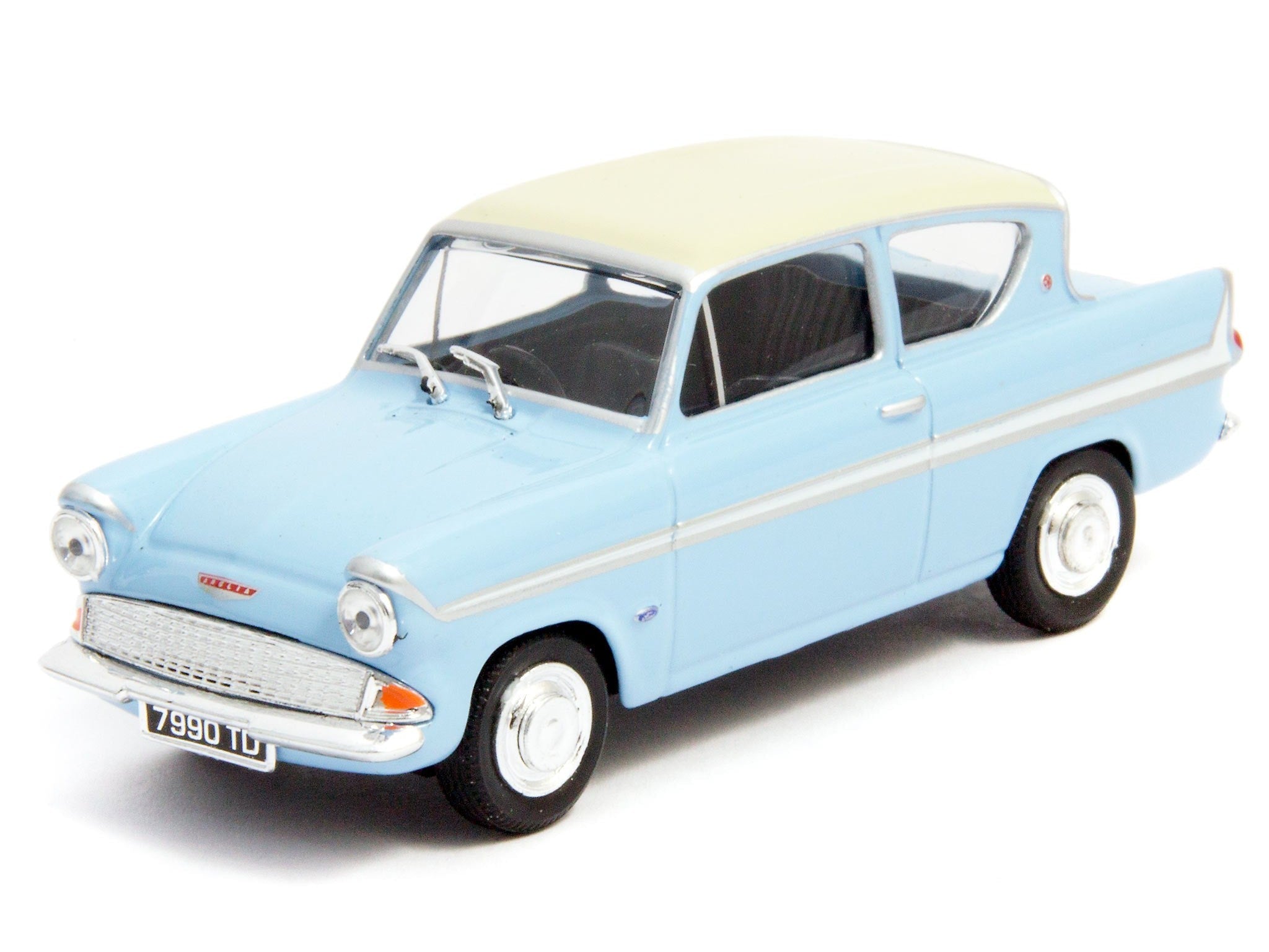 Ford Anglia 105E Pompadour Blue - 1:43 Scale Model Car