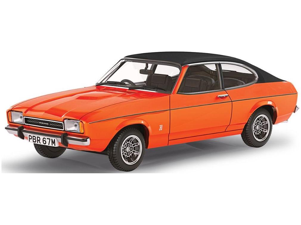 Ford Capri Mk2 3-litre Ghia Automatic Sebring Red 1:43 Scale Corgi Vanguards Diecast Model