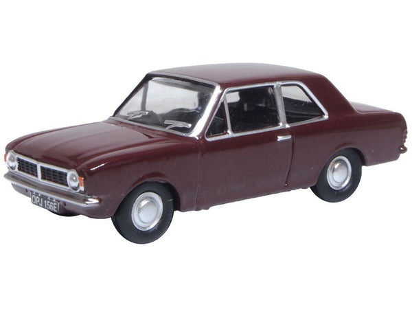 Ford Cortina Mk2 Black Cherry 1:76 Scale Oxford Diecast Model