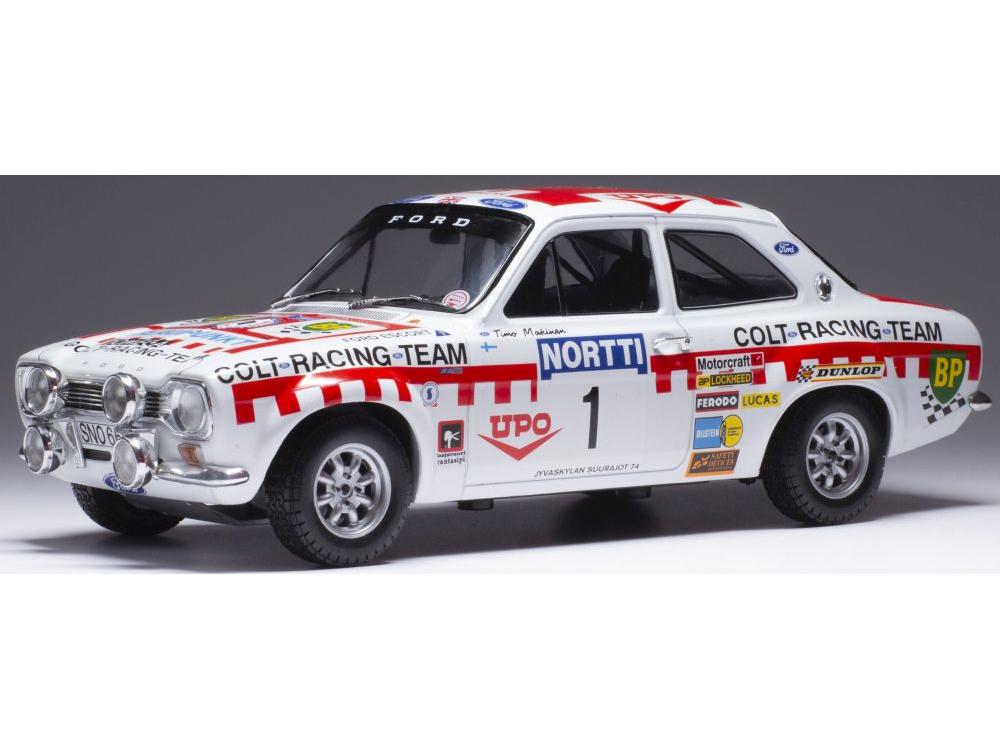 Ford Escort MKk1 RS 1600 #1 T.Makinen/H.Liddon 1000 Lakes Rally 1974 1:18 Scale Diecast Model