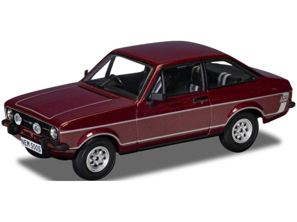 Ford Escort Mk2 1300 Sport Jupiter Red 1:43 Scale Corgi Vanguards Diecast Model