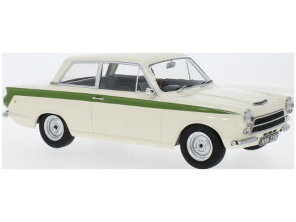Ford Lotus Cortina Mk1 1963 White Green 1:18 Scale Diecast Model Car Group
