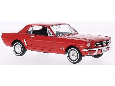 Ford Mustang Coupe 1964 Red 1:24 Scale Welly Diecast Model