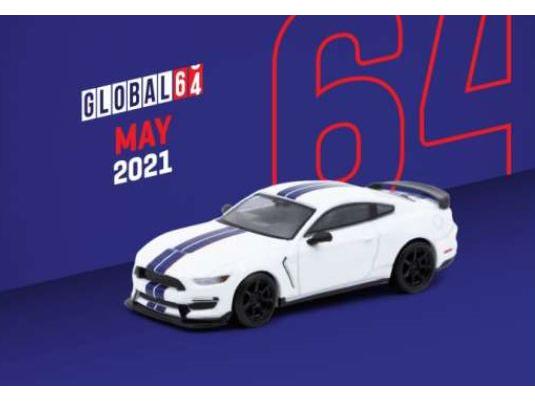 Ford Mustang Shelby GT350R White 1:64 Scale Tarmac Works Diecast Model