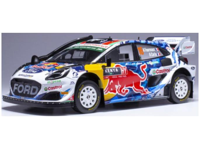 Ford Puma Rally1 #16 A.Fourmaux/A.Coria WRC Safari Rallye Kenya 2024 1:18 Scale Diecast Model