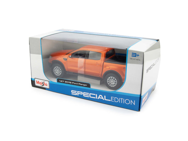 Ford Ranger 2019 Orange 1:27 Scale Maisto Diecast Model