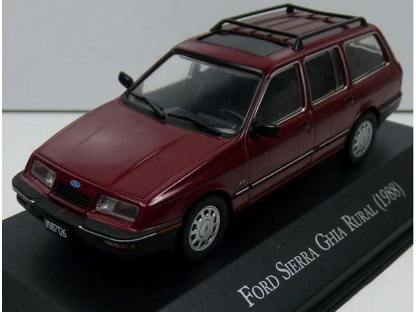 Ford Sierra Ghia Rural 1988 Metallic Red 1:43 Scale Diecast Model