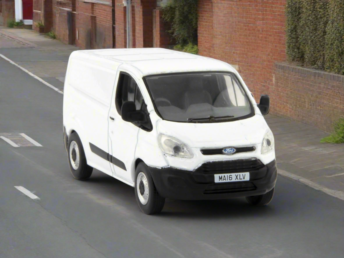 Ford Transit Custom white - 1:76 Scale Model Van