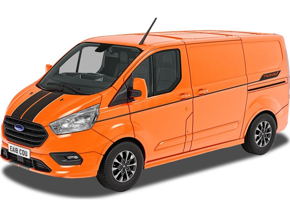 Ford Transit Custom Sport  Orange Glow 1:43 Scale Corgi Vanguards Diecast Model