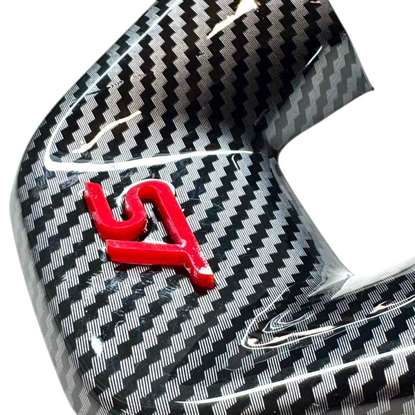 4D Acrylic "ST" Insert for Lower Carbon Steering Wheel Cover