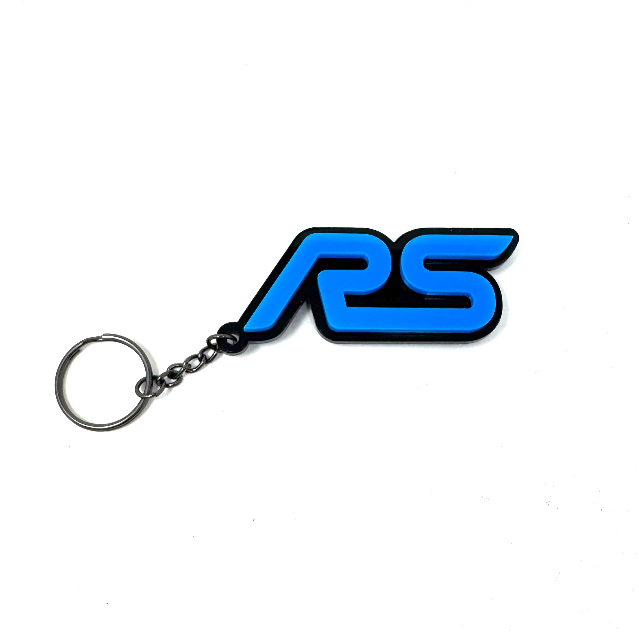 4D RS Logo Keychain for Ford – Gloss Black with Custom Colour Options | CEUK