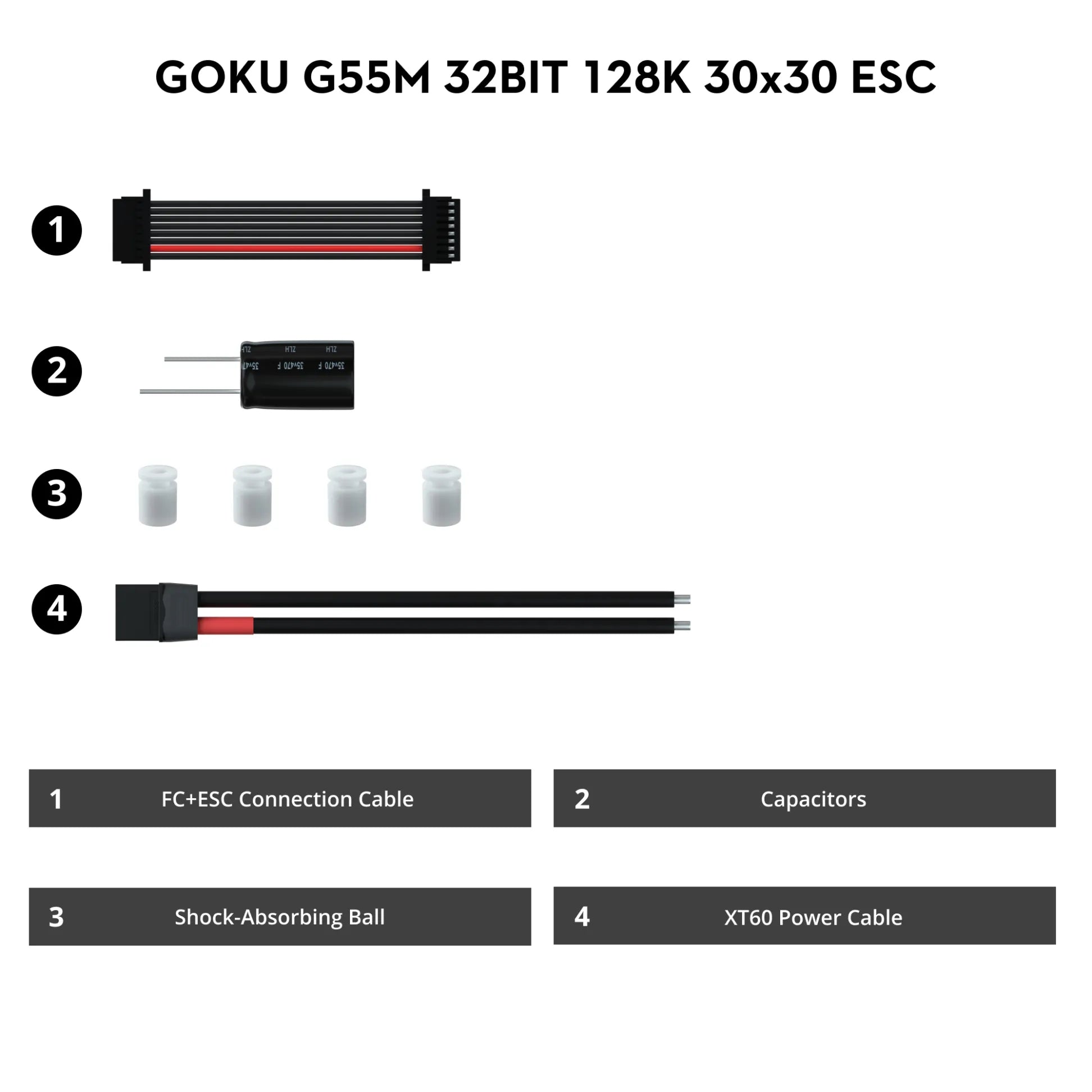 Flywoo GOKU G55M 32-Bit 55A 6S ESC 30x30 AM32