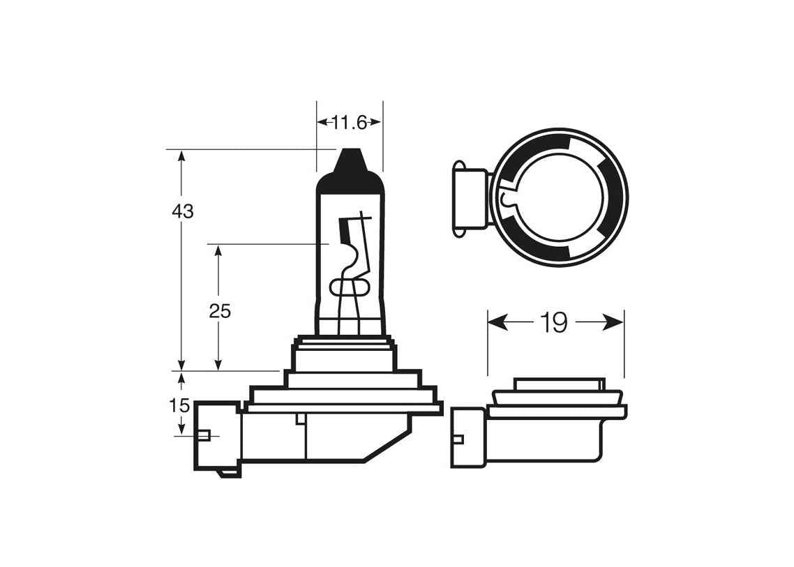 Enhanced Edition LED H8/11 Mini Fog Unit (PGJ19)