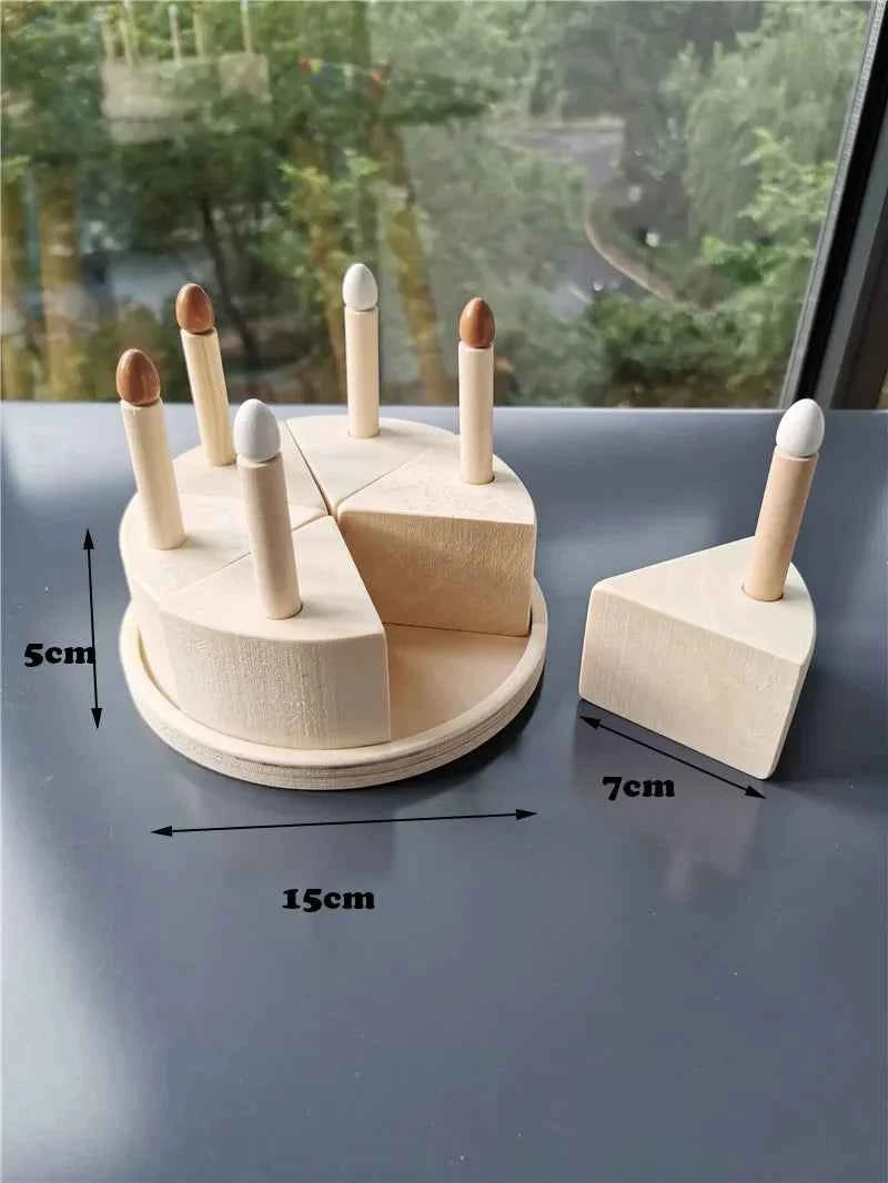 Jumpsecret Kids Montessori Wooden Sorting Cups With Beads