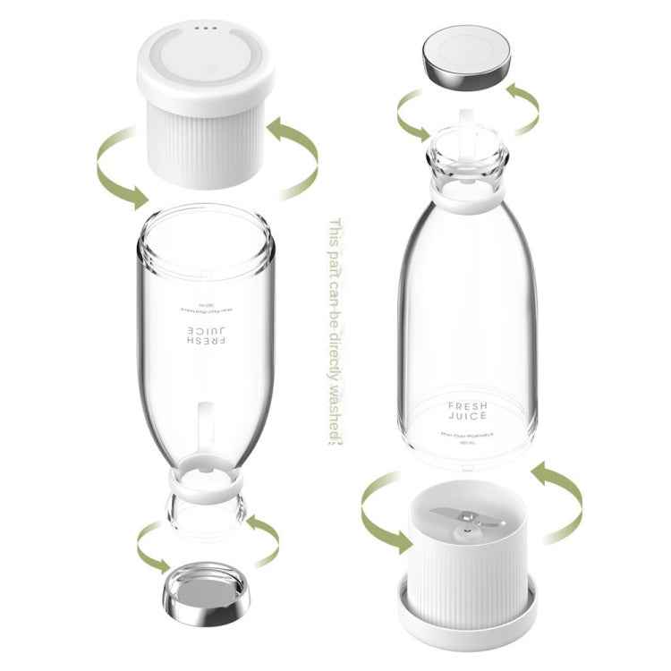 Wireless Charging Outdoor Portable Mini Electric Juicer (Pink)