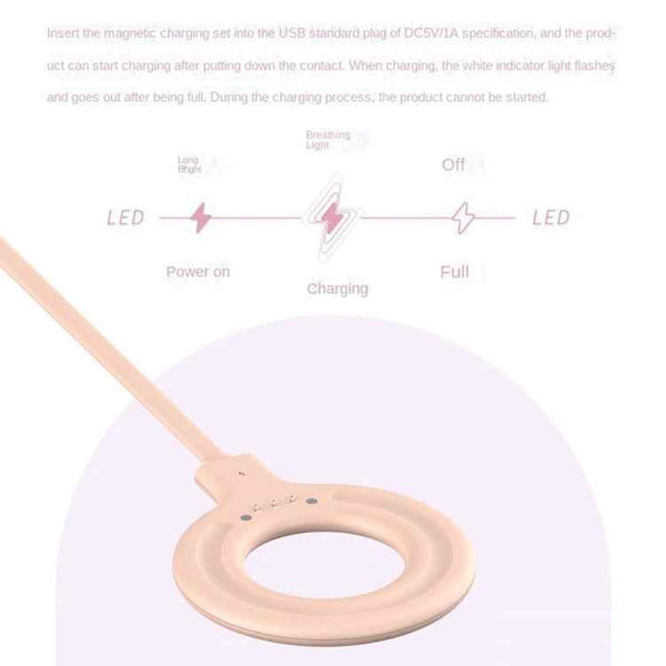 Wireless Charging Outdoor Portable Mini Electric Juicer (Pink)