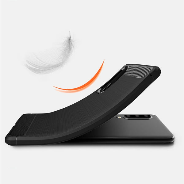 Brushed Texture Carbon Fiber Shockproof TPU Case for Huawei P30