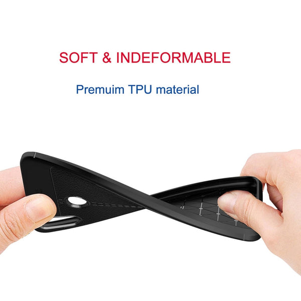 Litchi Texture TPU Shockproof Case for Huawei Honor 8X