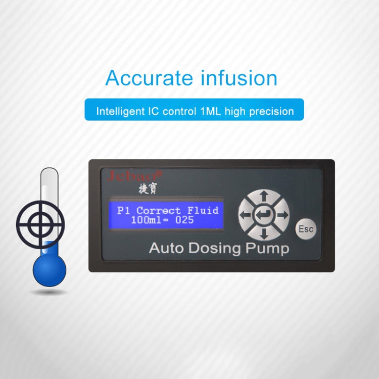 Jebao DP-4 7.5W Auto Dosing Pump Peristalsis Pump 4-Channel Dosing Aquarium Tank Coral Reef Automatic Feeder Liquid Dispenser, US Plug