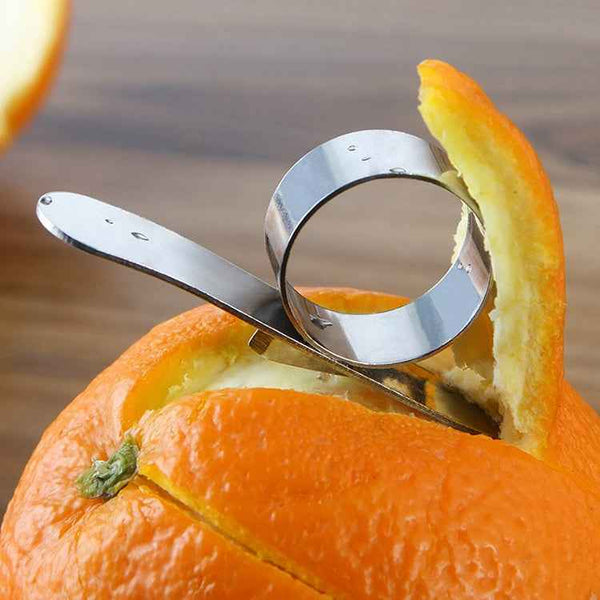 5 PCS Stainless Steel Finger Open Orange Peeler Parer Tool