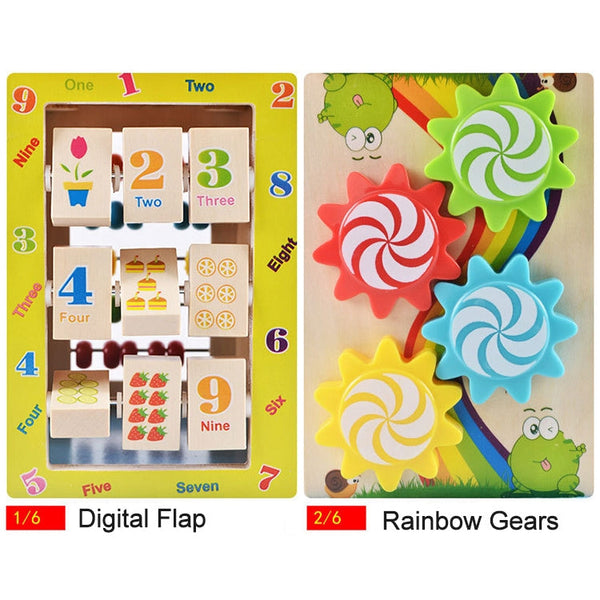 Multi-functional Wooden Gaming Treasure Box Toy