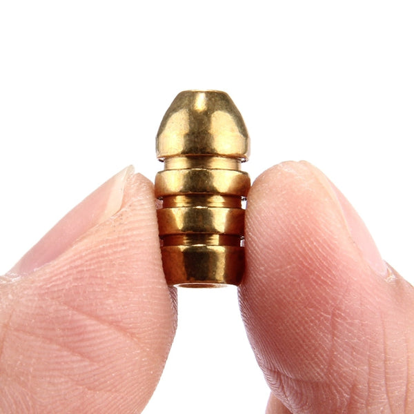 4g Threaded Copper Bullet Fishing Sinker Fishing Weights Soft lure Accessory, 4g