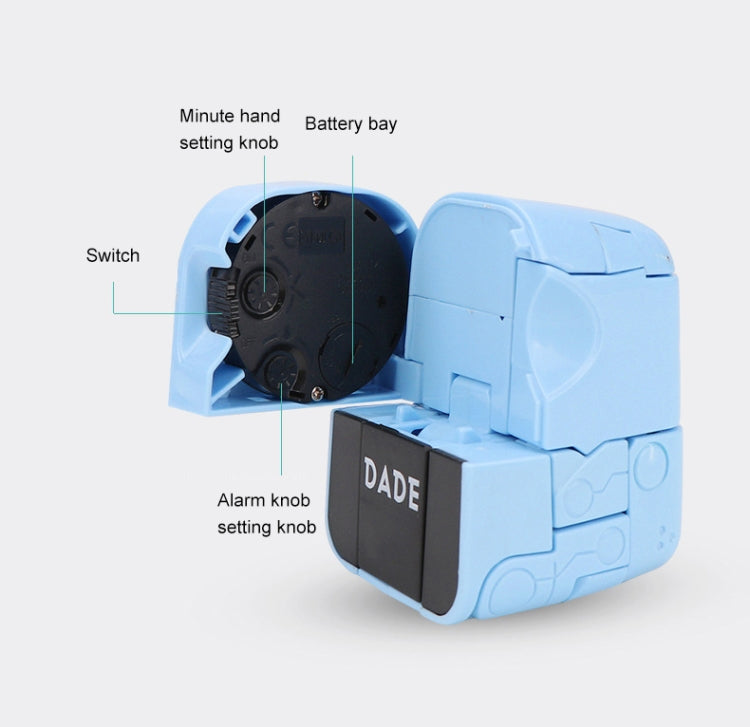Mini Manual Child Deformation Alarm Clock Robot Toy