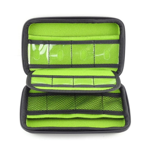 Portable Multi-function EVA Material Digital Device Travel Storage Bag for Phone / Power Bank / USB Disk / SD Disk / PSP Console, Internal Size: 16.5*9.5*3.8cm