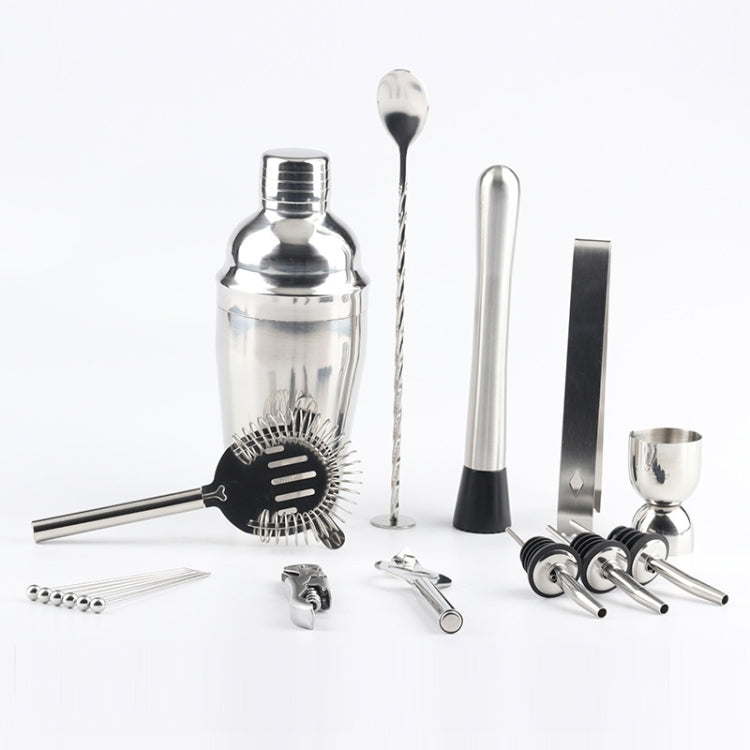 18 in 1 Cocktail Shaker Tools Setwith Acrylic Mount, , Capacity: 550ml, 550ml