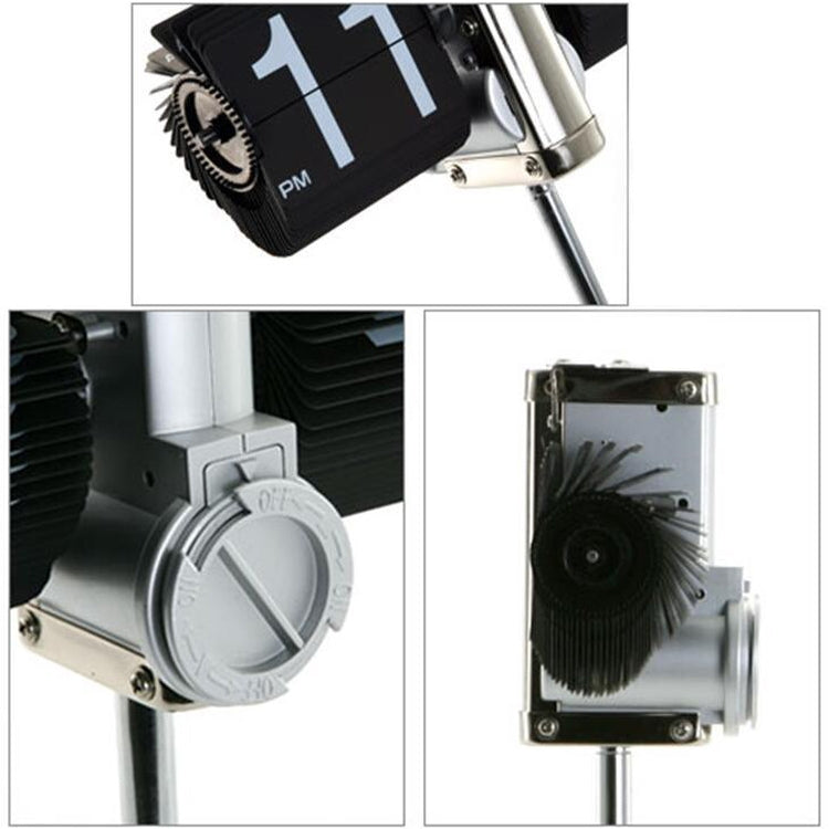 Creative Home Office Bedroom Retractable Flip Trolley Small Balance Clock