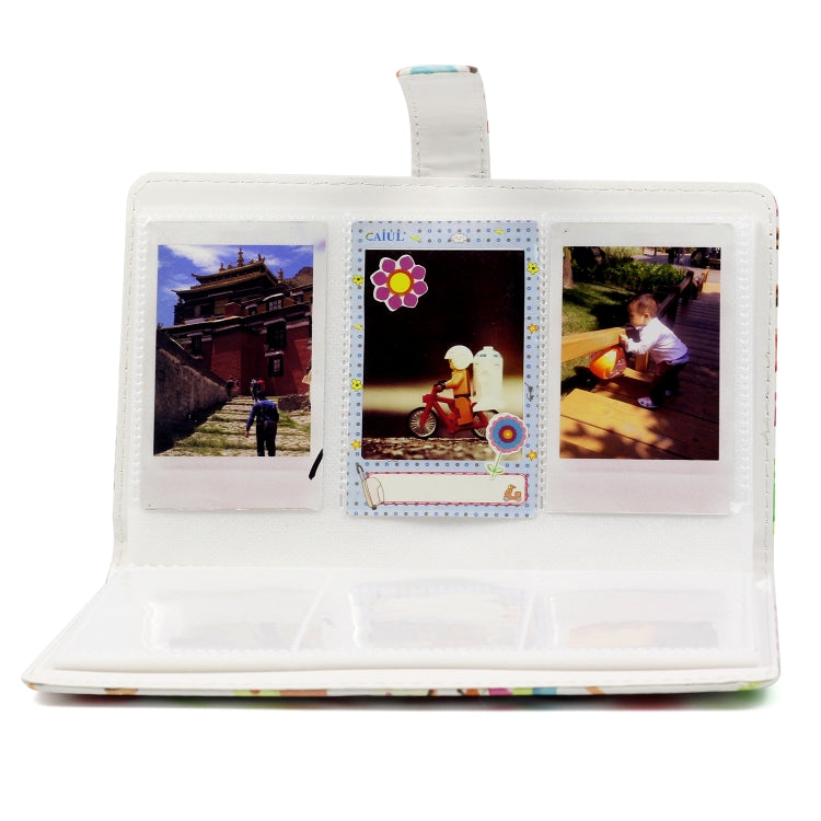 Dessert Pattern 3 inch DIY PU Mini Creativity Insert Type 32 Pages Exquisite Photo Album for Polaroid