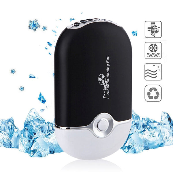 Portable Mini USB Charging Air Conditioner Refrigerating Handheld Small Fan