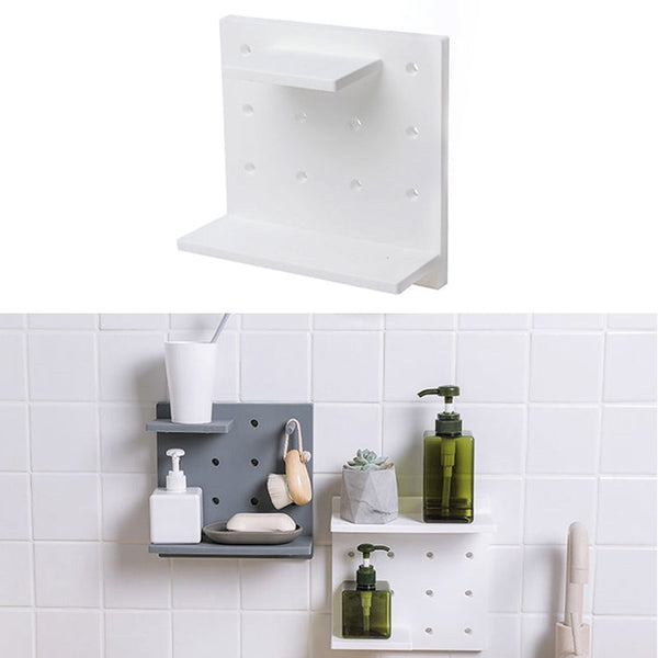 Plastic Board Living Room Bathroom Kitchen Wall Decoration Storage Shelf