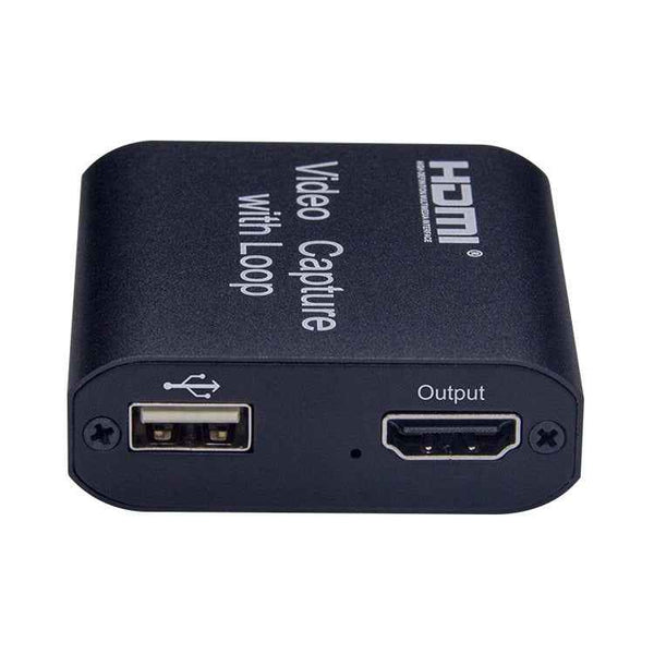 USB 2.0 to HDMI 4K HD Video Capture with Loop (Black)