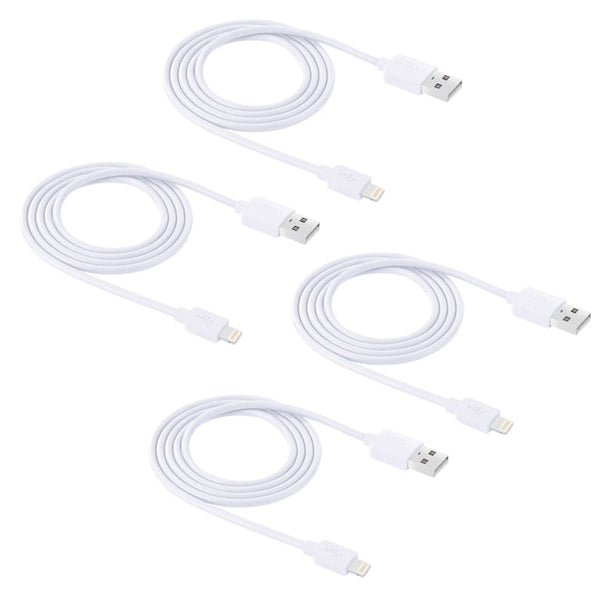 4 PCS HAWEEL 1m High Speed 8 pin to USB Sync and Charging Cable Kit for iPhone, iPad, 4pcs