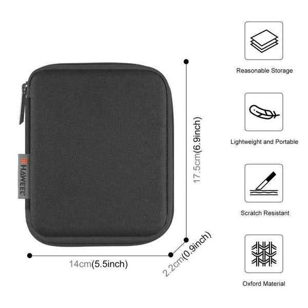 HAWEEL Watch Band Organizer Box Earphones / U Disk / Digital Cable Storage Case(Black)