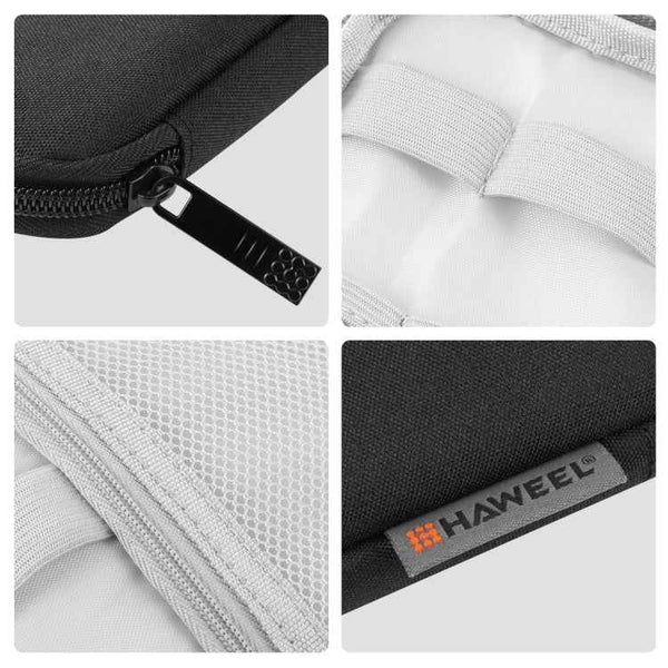 HAWEEL Watch Band Organizer Box Earphones / U Disk / Digital Cable Storage Case(Black)