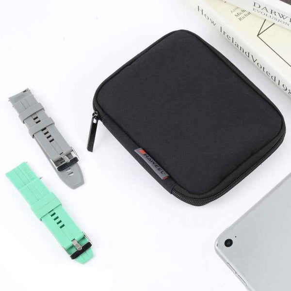 HAWEEL Watch Band Organizer Box Earphones / U Disk / Digital Cable Storage Case(Black)