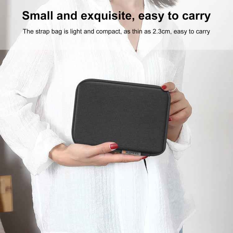 HAWEEL Watch Band Organizer Box Earphones / U Disk / Digital Cable Storage Case(Black)