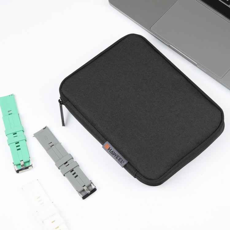 HAWEEL Watch Band Organizer Box Earphones / U Disk / Digital Cable Storage Case(Black)