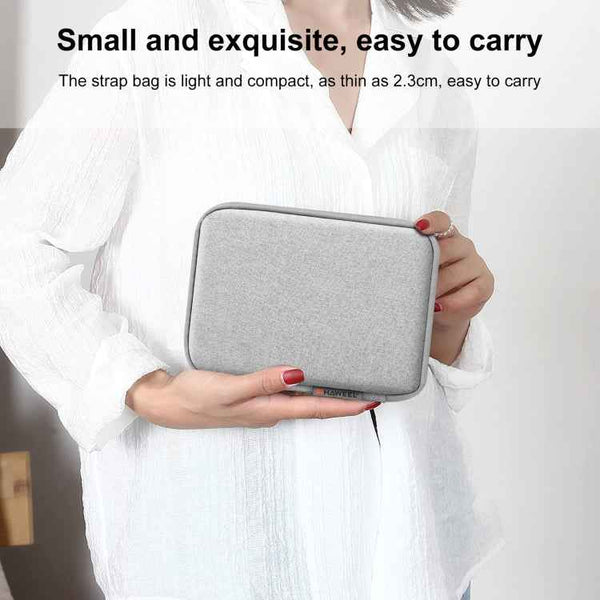 HAWEEL Watch Band Organizer Box Earphones / U Disk / Digital Cable Storage Case(Grey)