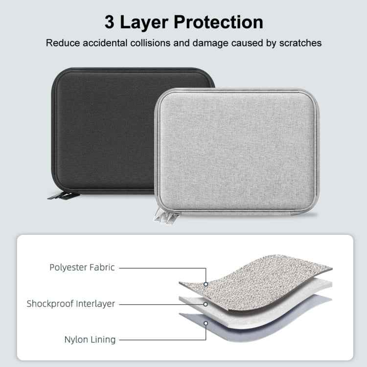 HAWEEL Watch Band Organizer Box Earphones / U Disk / Digital Cable Storage Case (Grey)