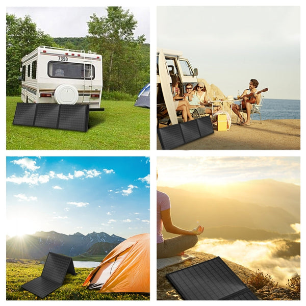 HAWEEL 60W Foldable Solar Panel Charger Travel Folding Bag